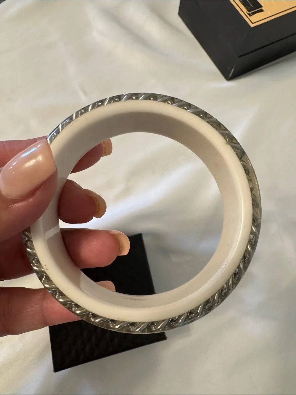 Juicy Couture acrylic and chain Bangle Bracelet